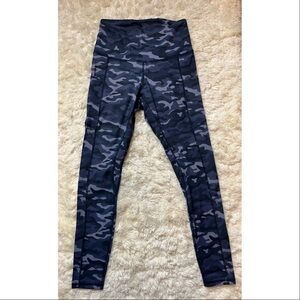 Letsfit Women’s Size Small Black Camo High-Waisted Yoga Leggings Workout